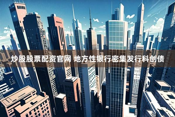 炒股股票配资官网 地方性银行密集发行科创债